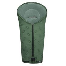 Oskar fleece footmuff for buggy, baby carriage and baby carriage - Steel Green