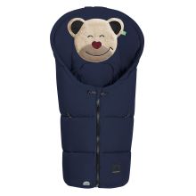 Mucki Peach Skin footmuff for infant car seat & carrycot - Navy