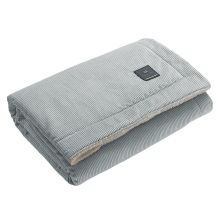 Cuddle blanket corduroy for the bath, bowl or baby carriage 68 x 100 cm - Light Grey