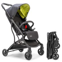Travel buggy & pushchair Vegas up to 22 kg load capacity only 6 kg light with reclining position - Lime