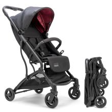 Travel buggy & pushchair Vegas up to 22 kg load capacity only 6 kg light with reclining position - wine red