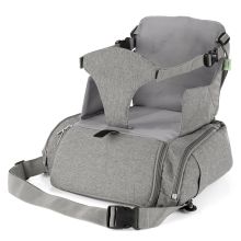 Booster seat for on the go Growing - Grey Melange