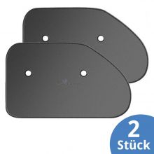 Sun protection for triangular discs 2 pack - black