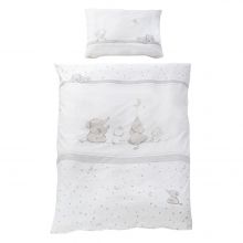 Biancheria da letto 2 pezzi 100 x 135 cm / 40 x 60 cm - Magia di stelle - Bianco