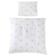 Bettwäsche 80 x 80 cm - Little Stars - Weiß