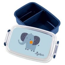 Brotdose / Lunchbox - Elefant - Blau