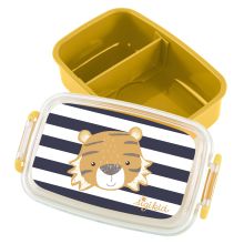 Brotdose / Lunchbox - Tiger - Gelb Blau