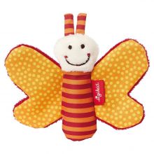 Grasping toy crackling butterfly - orange