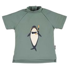 Swim shirt SPF short sleeve - shark - green - size 74/80