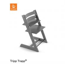 Mitwachsender Treppenhochstuhl Tripp Trapp® Buchenholz lackiert - Storm Grey / Grau