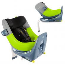 Reboarder-Kindersitz Marie³ i-Size ab Geburt - 4 Jahre (40 cm - 105 cm, 18 kg) 360 ° drehbar inkl. Neugeboreneneinlage, verstellbare Kopfstütze & Isofix - Lime Sesame Grey