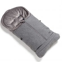 Thermo-Fleece Fußsack mit verlängerbarem Fußteil - Premium Grau