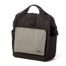 Changing backpack incl. attachment, changing mat, bottle holder - Premium Gray