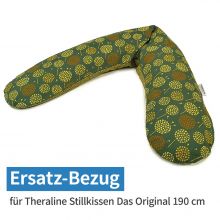 Ersatzbezug für Stillkissen Das Original 190 cm - Pusteblume - Dunkelgrün