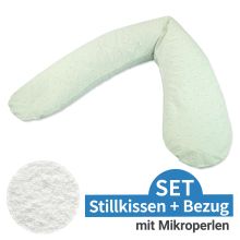 Stillkissen Das Komfort mit Mikroperlen-Füllung inkl. Bezug 180 cm - Feine Blümchen