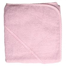Hooded bath towel 80 x 80 cm - Uni Rosa