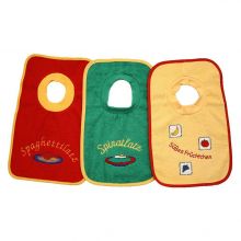 Giant slip-on bibs 3-pack - red green yellow