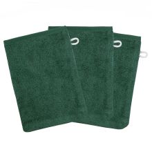 Waschhandschuh 3er Pack - Uni Piniengrün