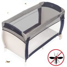 Universal Insektenschutz / Mückennetz für Baby-Reisebetten - Grau