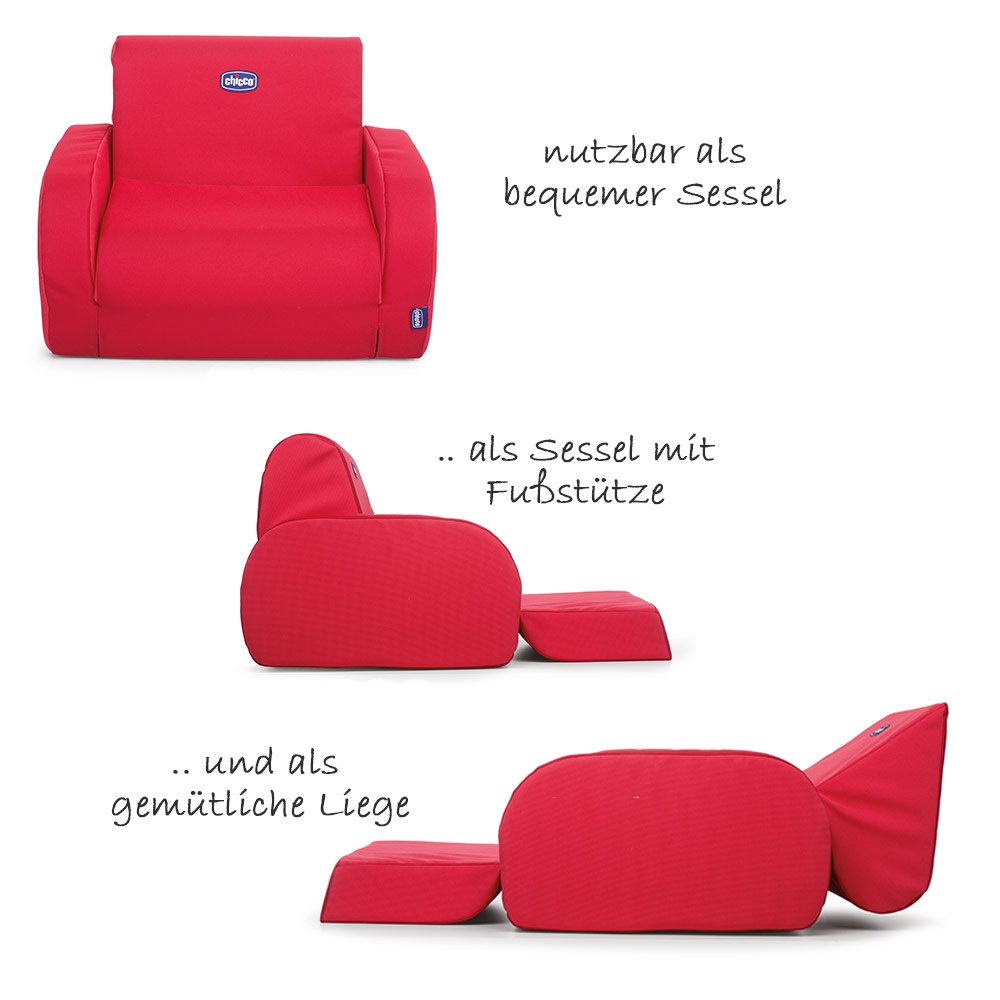 Chicco Kleiner Sessel chicco Twist 0-4 Jahre Sessel Baby Neugeborenen Rot Red 