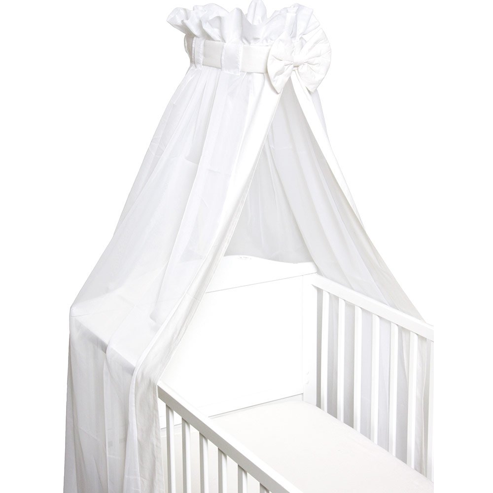Himmelstange für Kinderbett Beistellbett Wiege mit Standfuß Weiß Neu EU-Produkt 