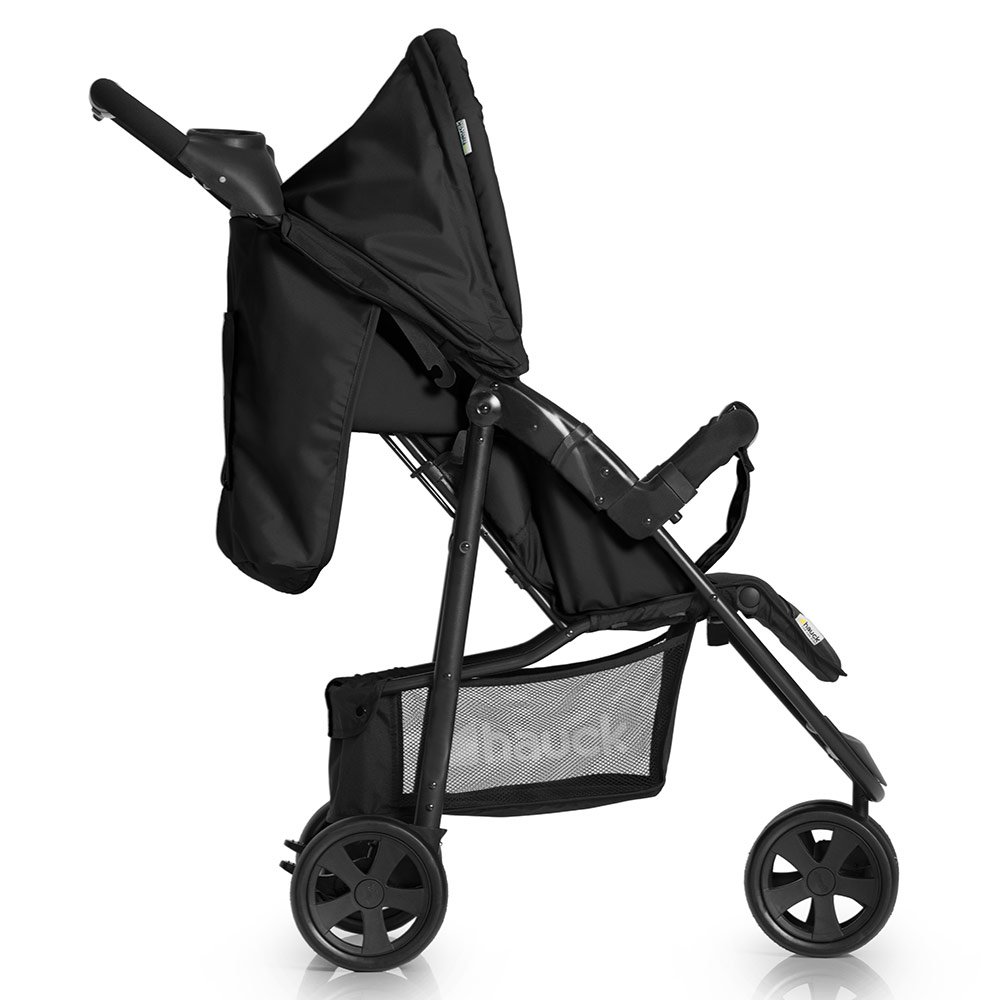 New Hauck Citi Neo II 3 wheeler pushchair buggy+raincover in Caviar stone black 