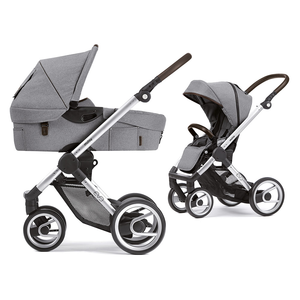 tan car seat and stroller