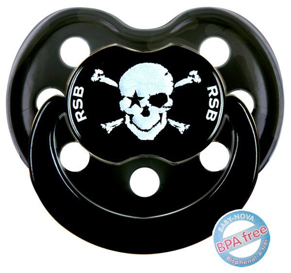 PIRAT slimline Beruhigungssauger Schnuller von Rock Star Baby Gr.3 
