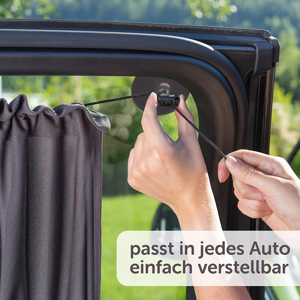 Larcele Auto Fenster Vorhang Sonnenschutz UV Schutz 50S 2 Stücke PBCL-01 MEHRWEG Beige 