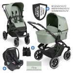 3in1 Kinderwagen-Set Salsa 4 Air - inkl. Babywanne, Autositz Tulip, Sportsitz und XXL Zubehörpaket - Pine