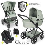 3in1 Kinderwagen-Set Vicon 4 - inkl. Babywanne, Autositz Tulip, Sportsitz und Zubehörpaket - Classic Edition - Pine