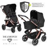 Kombi-Kinderwagen Salsa 4 Air Diamond Edition - inkl. Babywanne, Sportsitz & XXL Zubehörpaket - Rose Gold