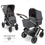 Kombi-Kinderwagen Salsa 4 Air - inkl. Babywanne & Sportsitz - Diamond Edition - Asphalt