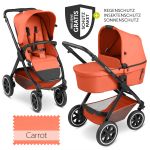 Kombi-Kinderwagen Samba - inkl. Babywanne & Sportsitz mit XXL Zubehörpaket - Carrot