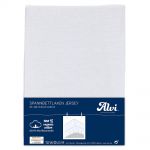 Fitted organic cotton sheet for crib 60 x 120 / 70 x 140 cm - White