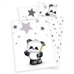 Wende-Bettwäsche 100 x 135 cm - Kleiner Panda