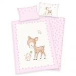 reversible bed linen 100 x 135 cm - fawn & bunny