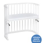 Original co-sleeper incl. free Classic Soft mattress - white lacquered