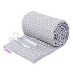 Nestchen aus Organic Cotton für Beistellbett Maxi, Boxspring, Comfort, Comfort Plus - Sterne Lichtgrau - Weiß