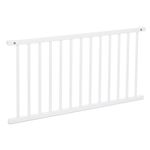 Locking rail for XXL box spring bed - for use with children's bed - white lacquered