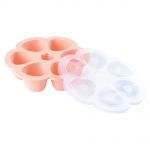 Silicone freezer mold Multiportions Flower 6 x 150 ml - Rose Pink