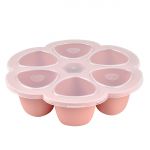 Silicone freezer mold Multiportions Flower 6 x 90 ml - Old Pink