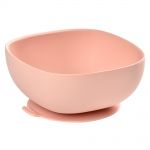 Silicone Bowl with Suction Base - Rose Pink