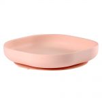 Silicone Plate with Suction Base - Rose Pink