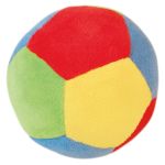 Fabric ball with rattle