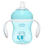 Transition Cup sippy cup with silicone spout 200 ml - Blue