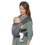 Babytrage Embrace Soft Air Mesh für Neugeborene - Washed Black