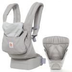 Babytragen-Set Orginal von Geburt an inkl. Neugeboreneneinsatz Easy Snug Grey - Pearl Grey