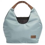 Diaper bag N°5 with changing mat, zipper pocket, little bag & insulated container - Aqua Mint