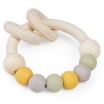 Wooden handring with rubber beads - Meadow